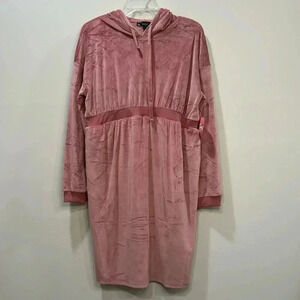 Derek Heart Pink Hooded Maternity Dress - Size L